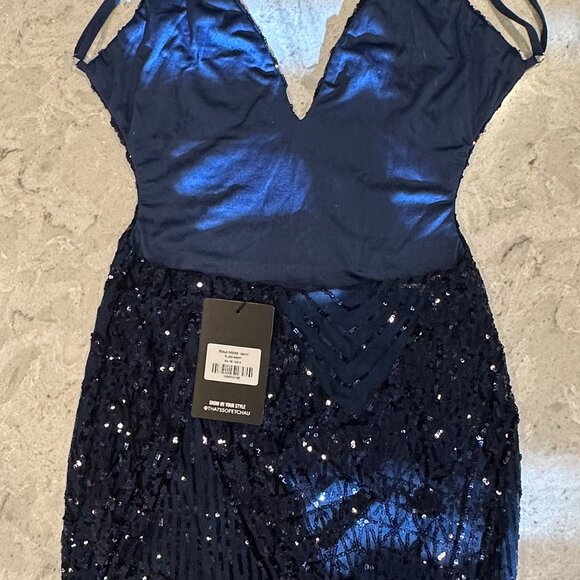 Tesla Navy Sequin Dess-Size 6-Brand New! - Picture 4 of 6